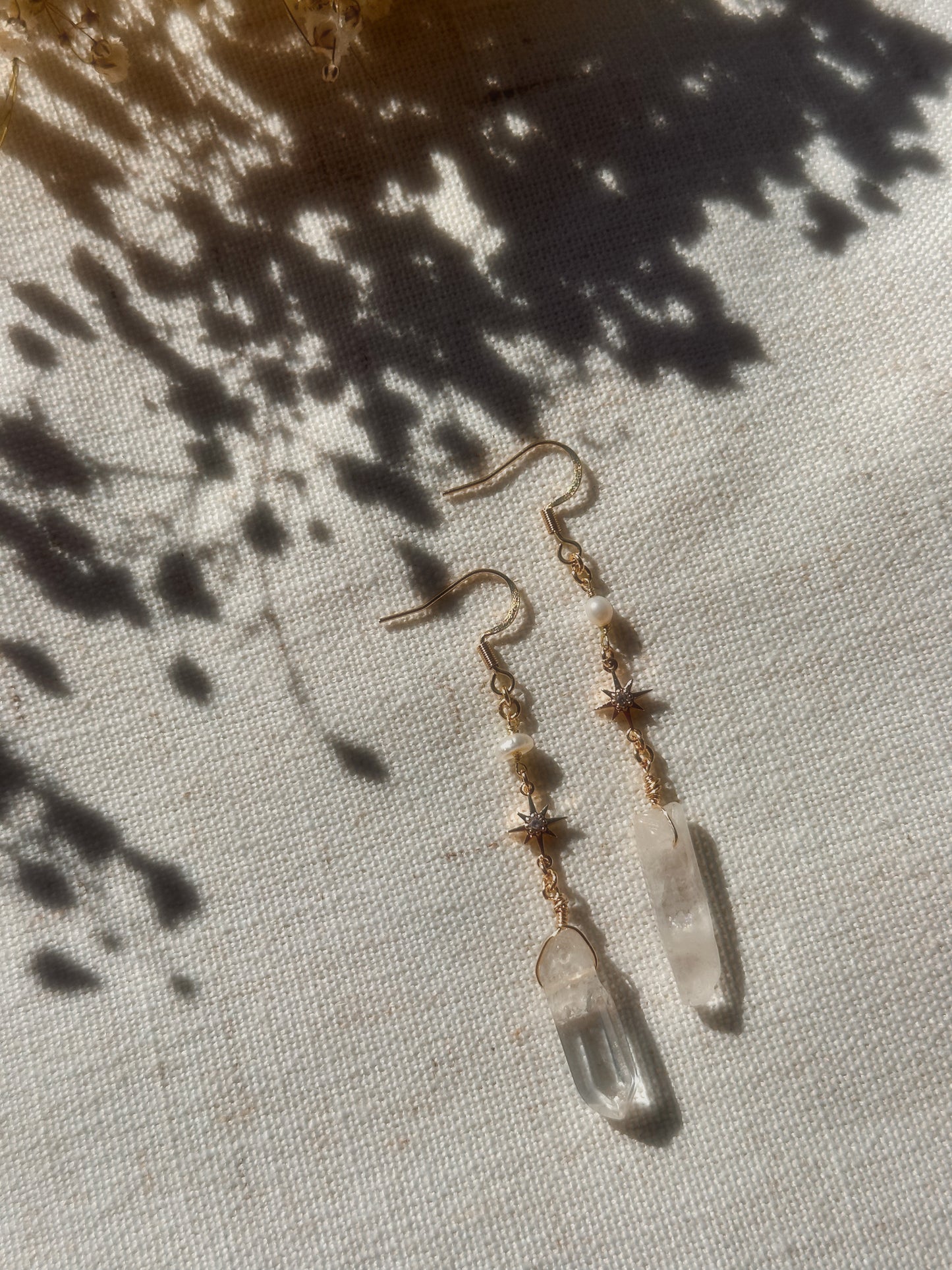 Quartz & Pearly Danglies