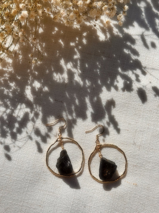 Black Tourmaline Earrings