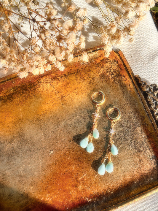 Larimar Earrings