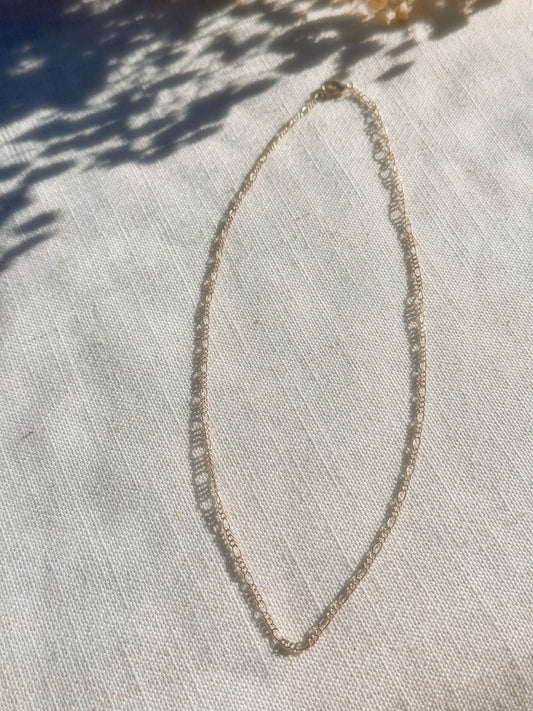 Silver Figaro Chain